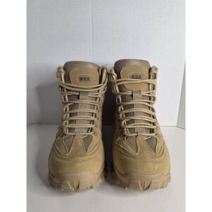 KKK Mens Tactical Combat Boot 11US 45EU Beige Zipper Lace Up Rugged Outdoor NEW